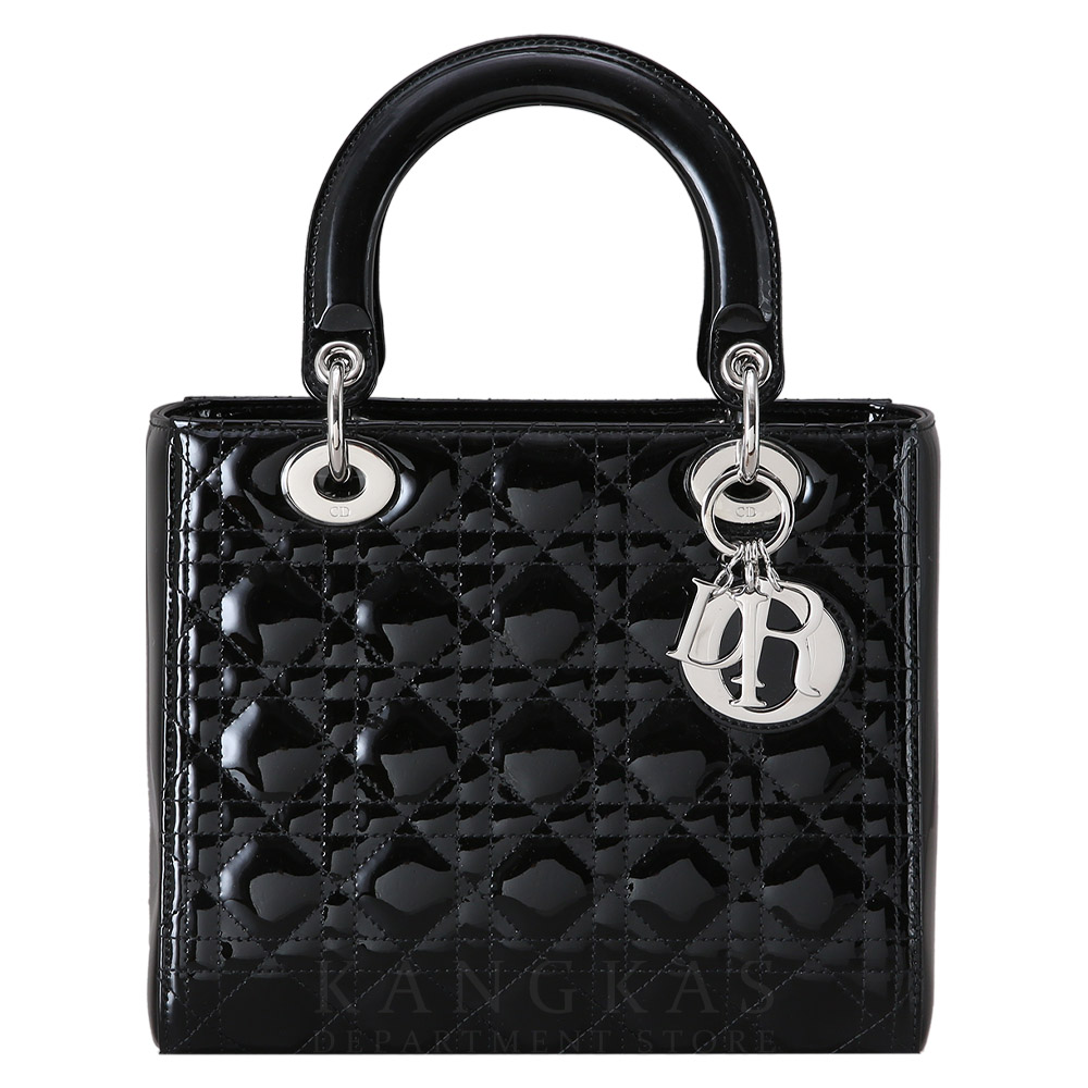 CHRISTIAN DIOR(USED)크리스찬디올 레이디디올 페이던트 미듐 블랙